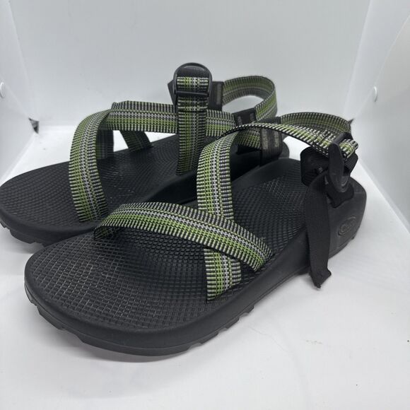 Chaco Z/1 Classic Sandals Mens Size 12 Green Black Adjustable Strap Outdoors USA - Picture 1 of 4